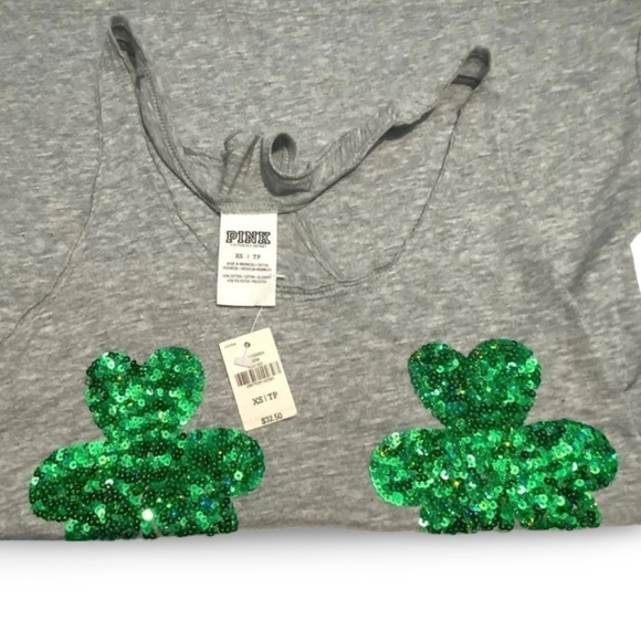 NEW✨Victoria's Secret PINK Lucky Bling Tank - Picture 3 of 9